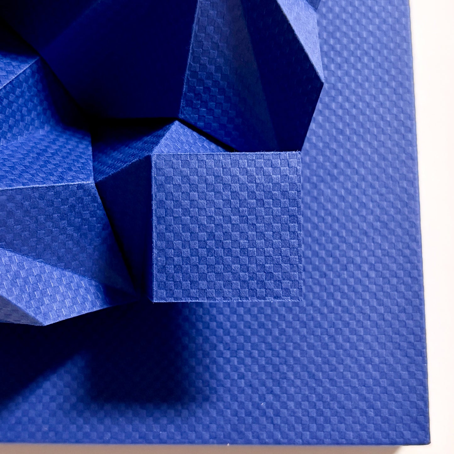 Dimensions (Blue Checkered Pattern)