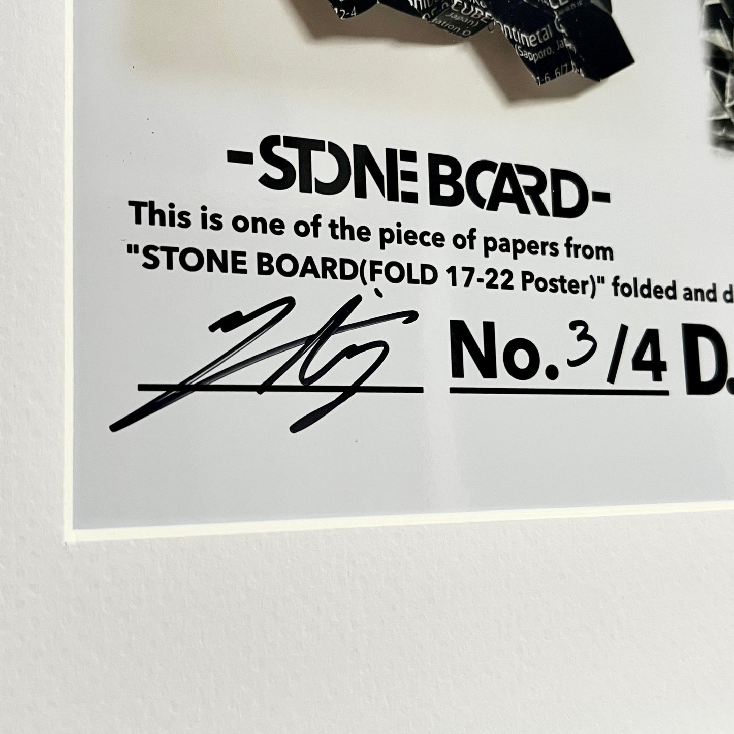 Unfolded Sheet Stone Board (FOLD17-22 Poster) (Large)