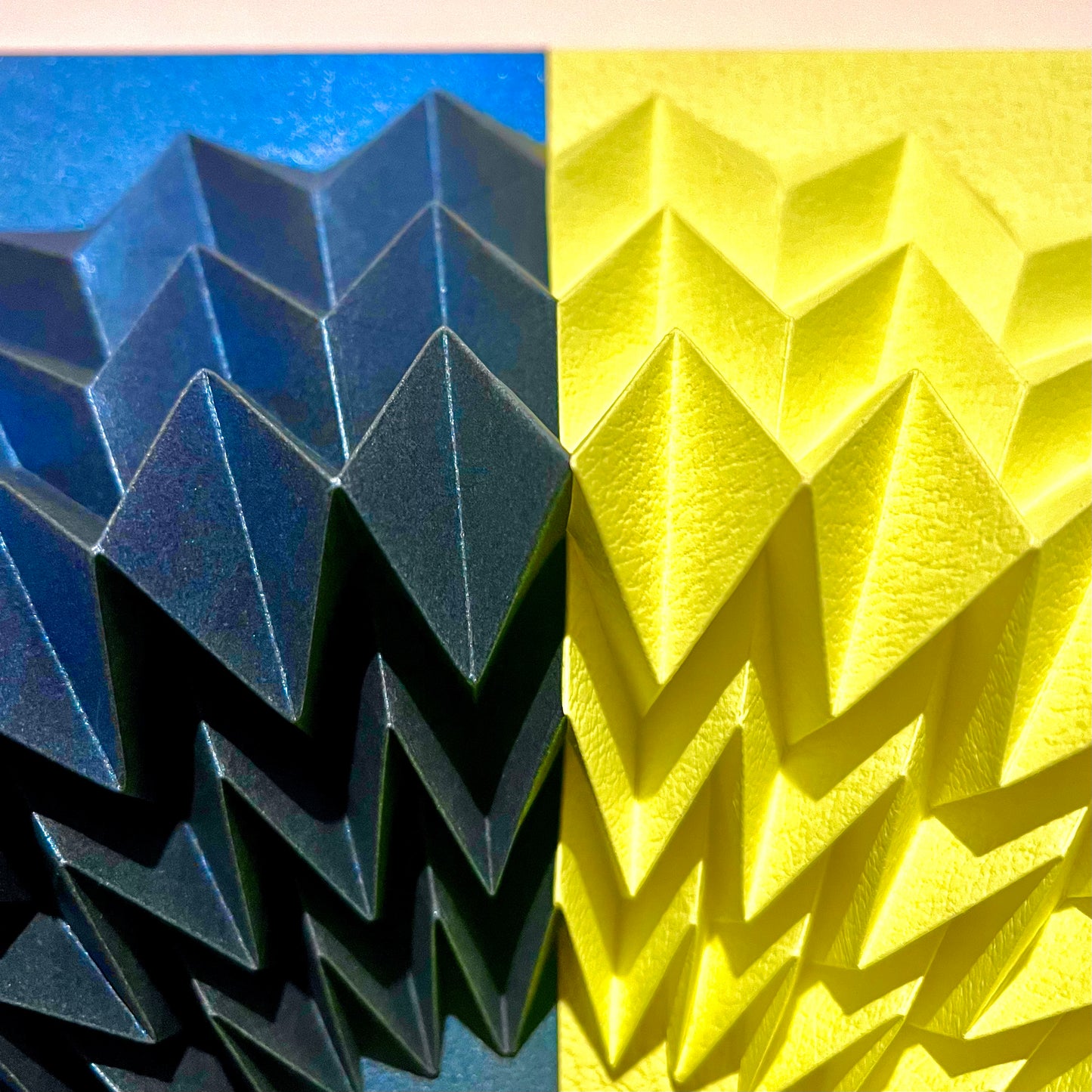 The Circle (Metallic Blue and Neon Yellow) (330)