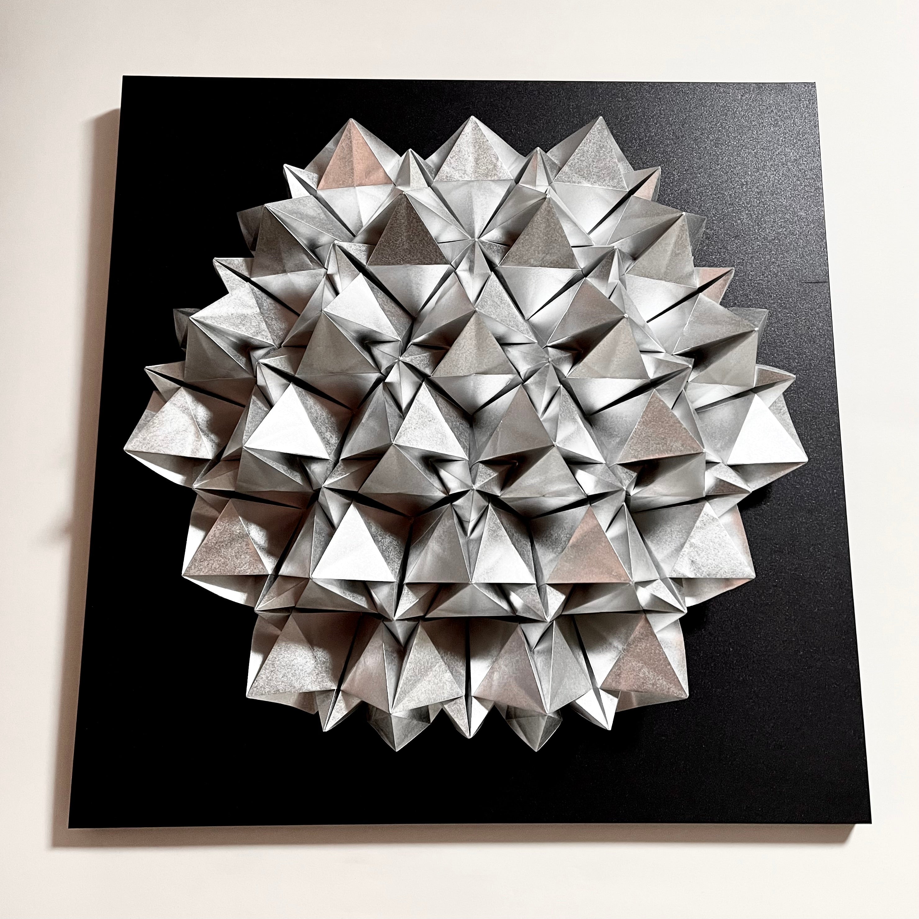 Shinya Hiragami出品 Origami Artwork The Shield (Silver)| D.Hinklay