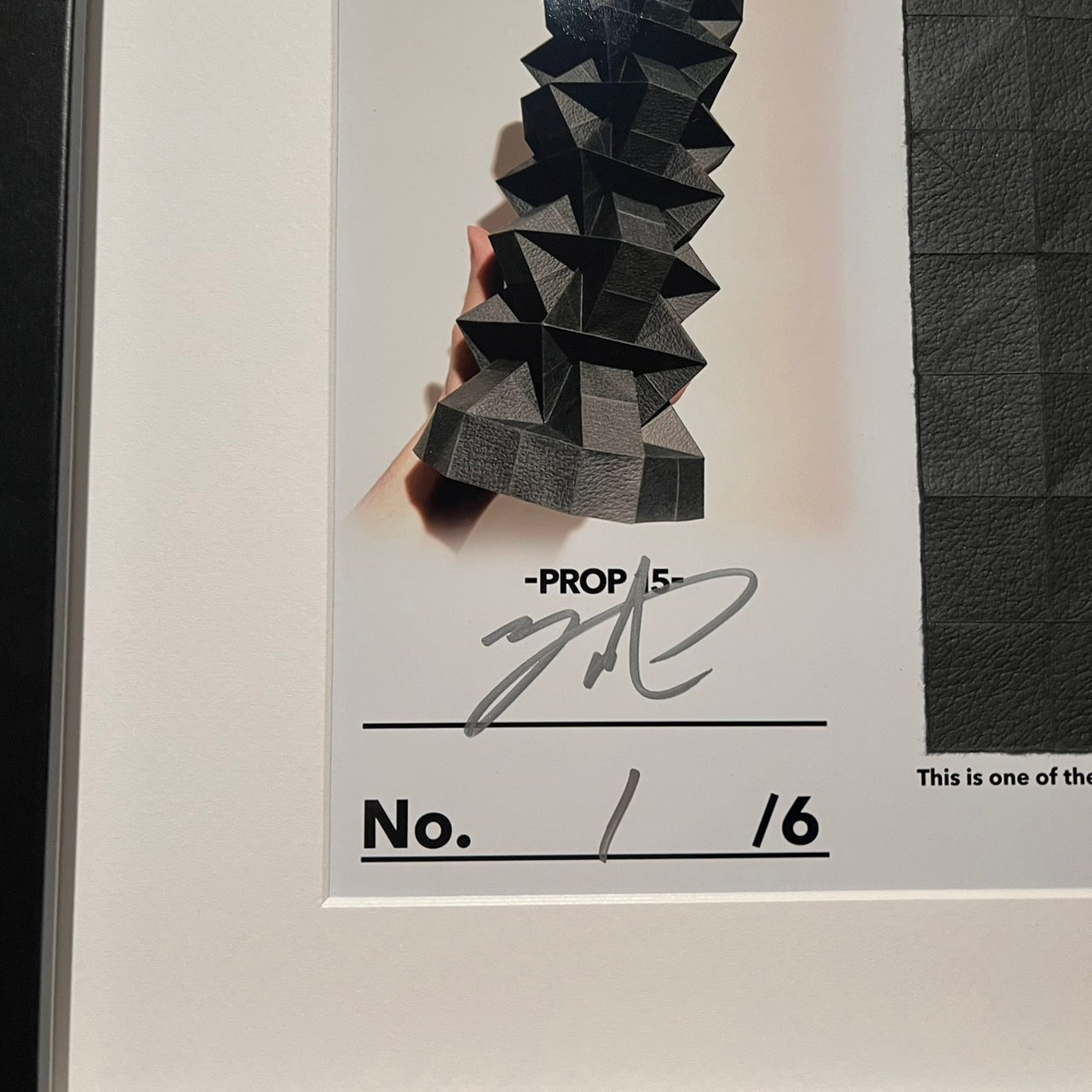Unfolded Sheet Prop 5 (Black)