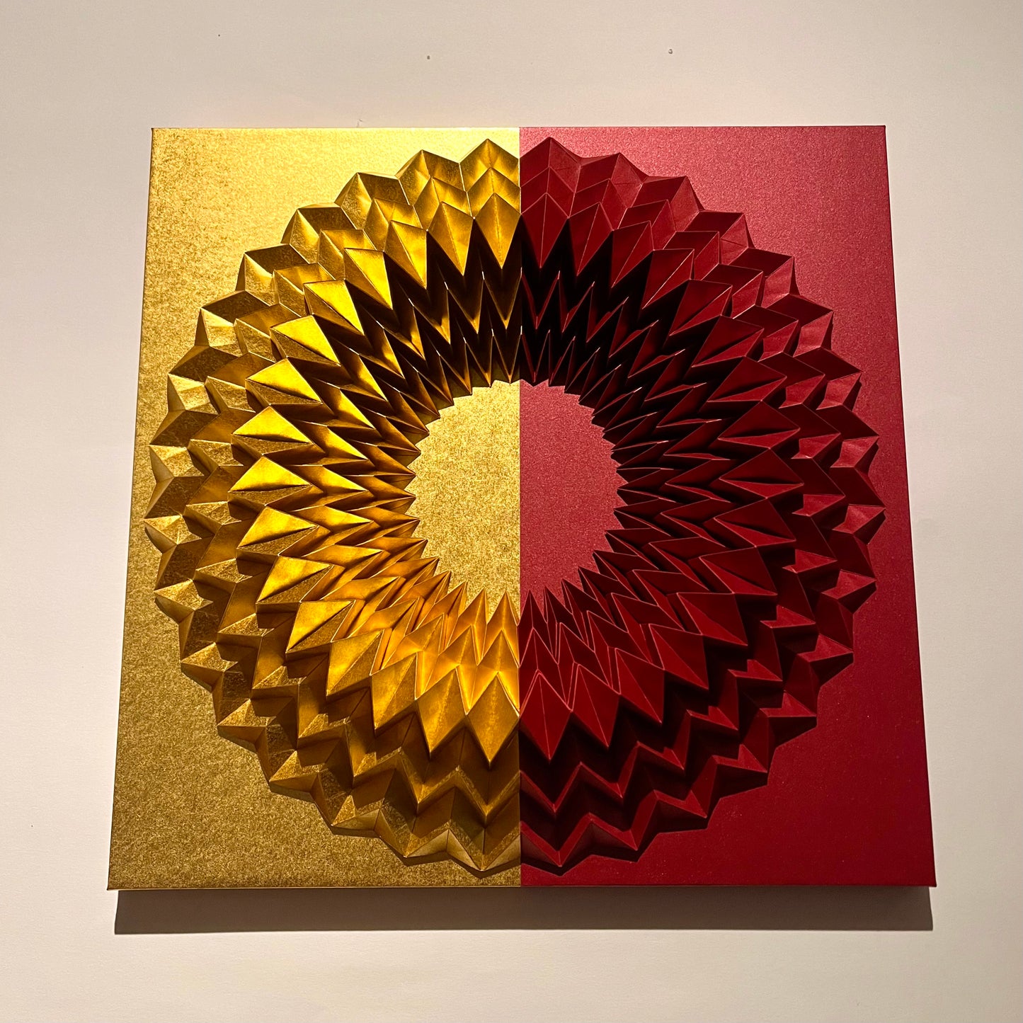 The Circle (Gold and Metallic Red) (330)