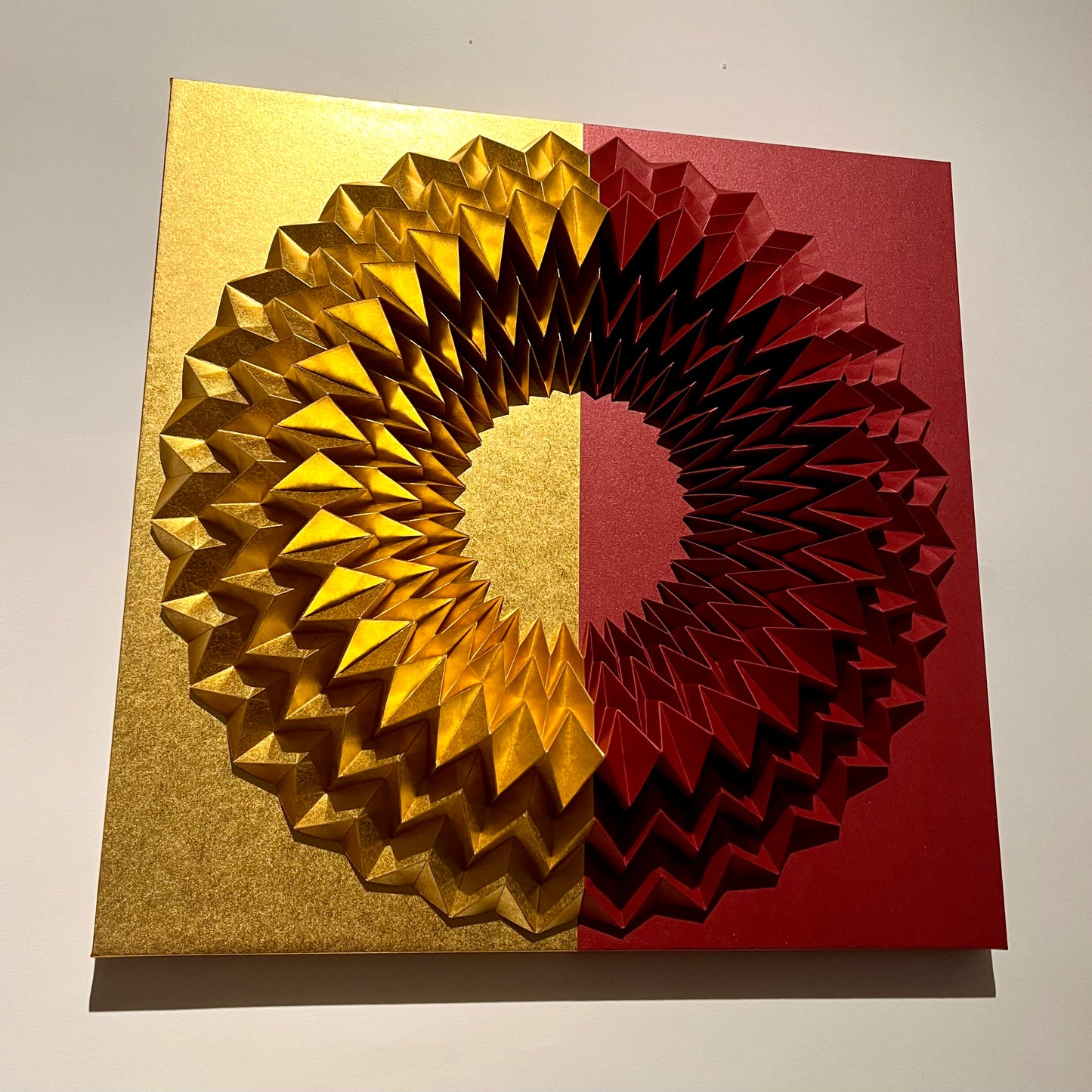 The Circle (Gold and Metallic Red) (330)