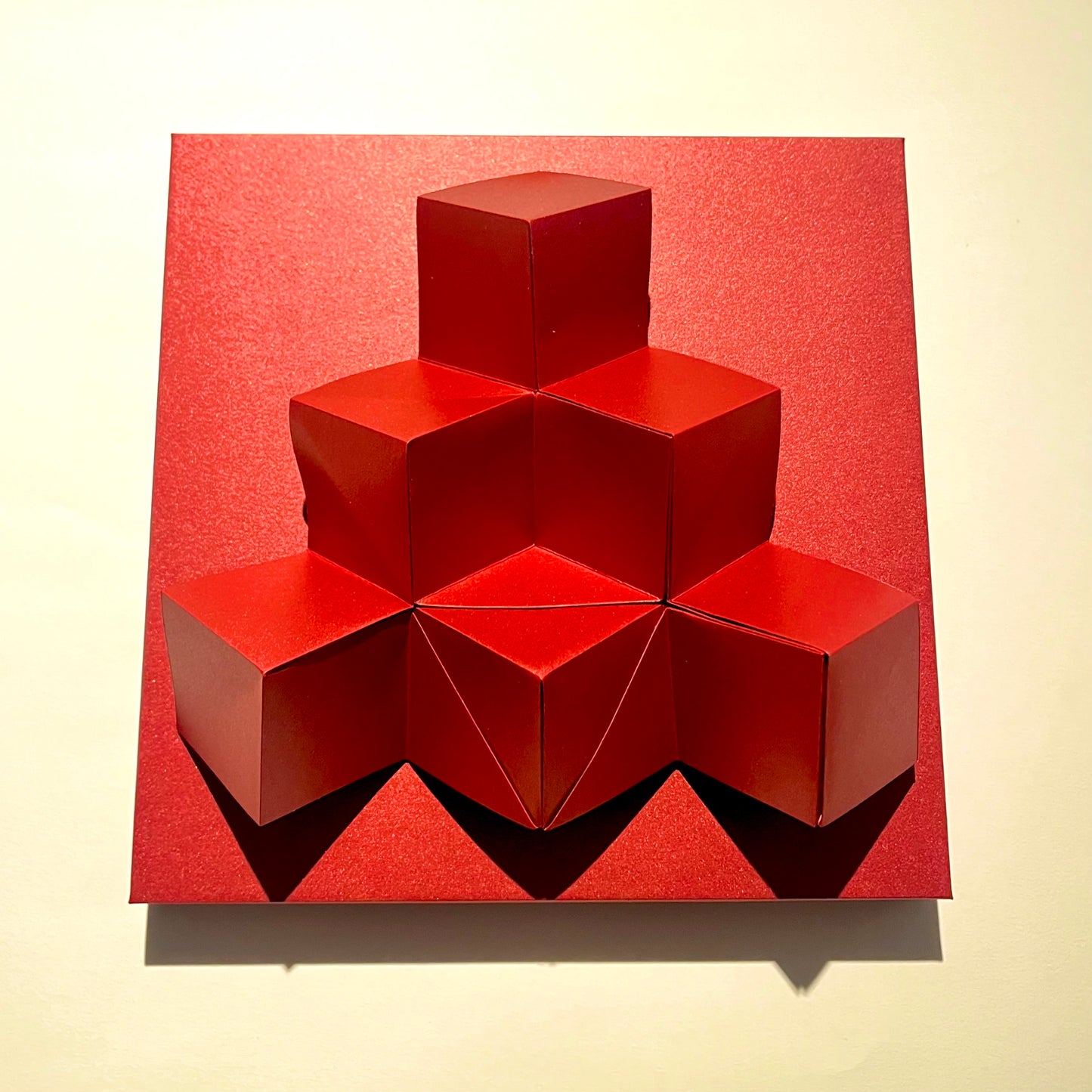 Cubes (Metallic Red)