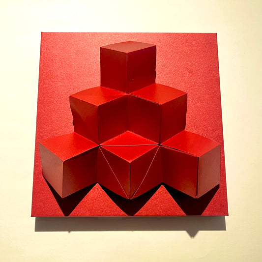 Cubes (Metallic Red)