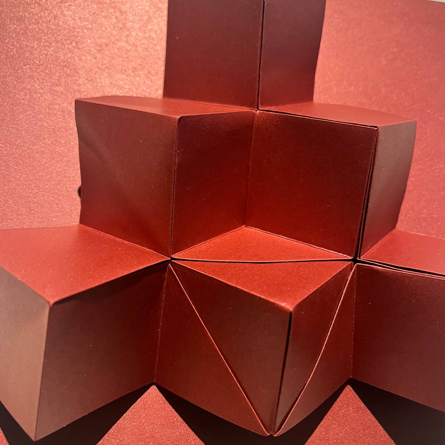 Cubes (Metallic Red)