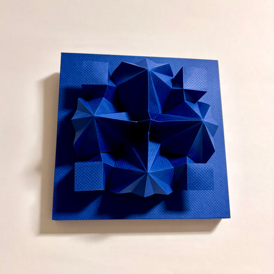 Dimensions (Blue Checkered Pattern)