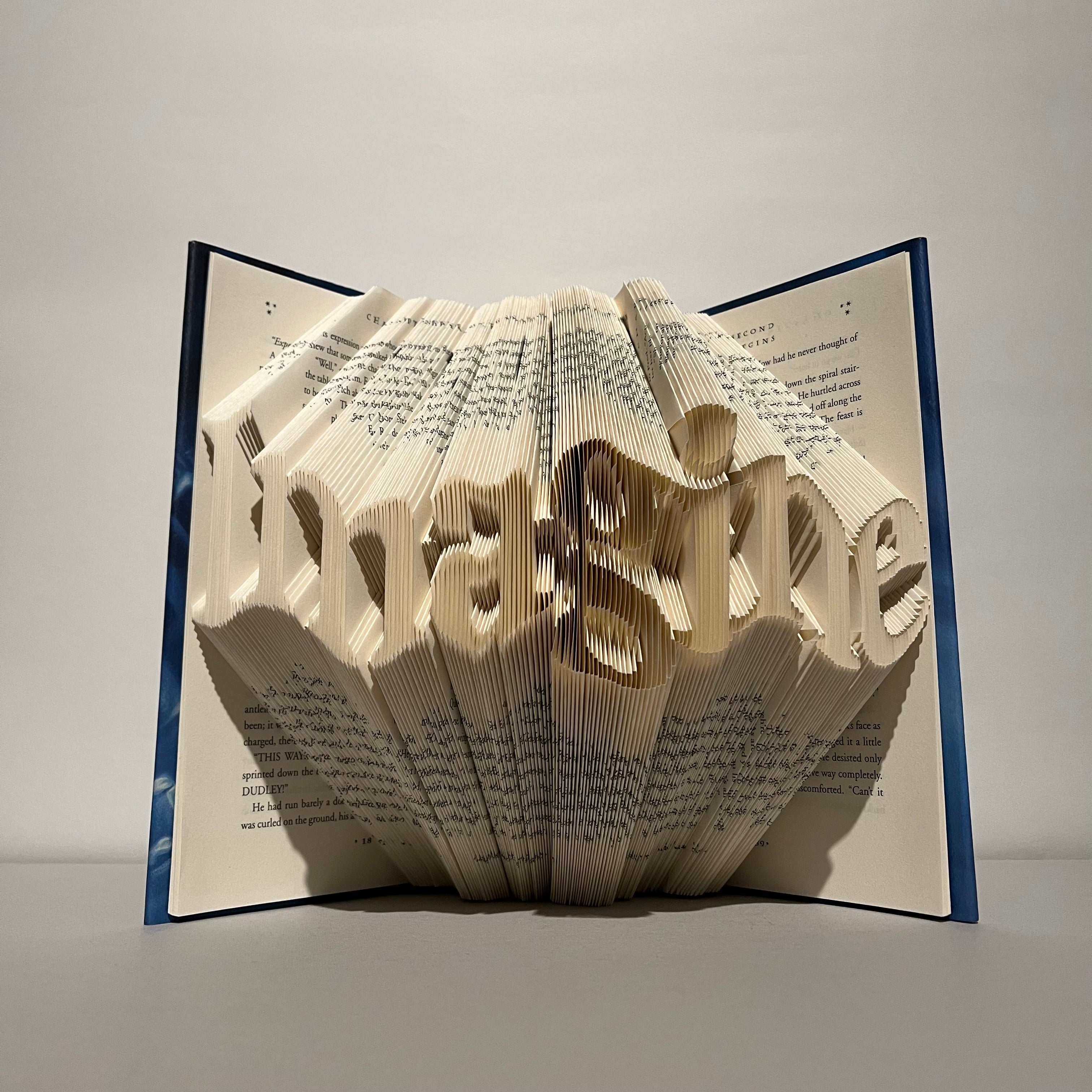 Imagine - Folded Book Art - outlets Fully Customizable, imagination