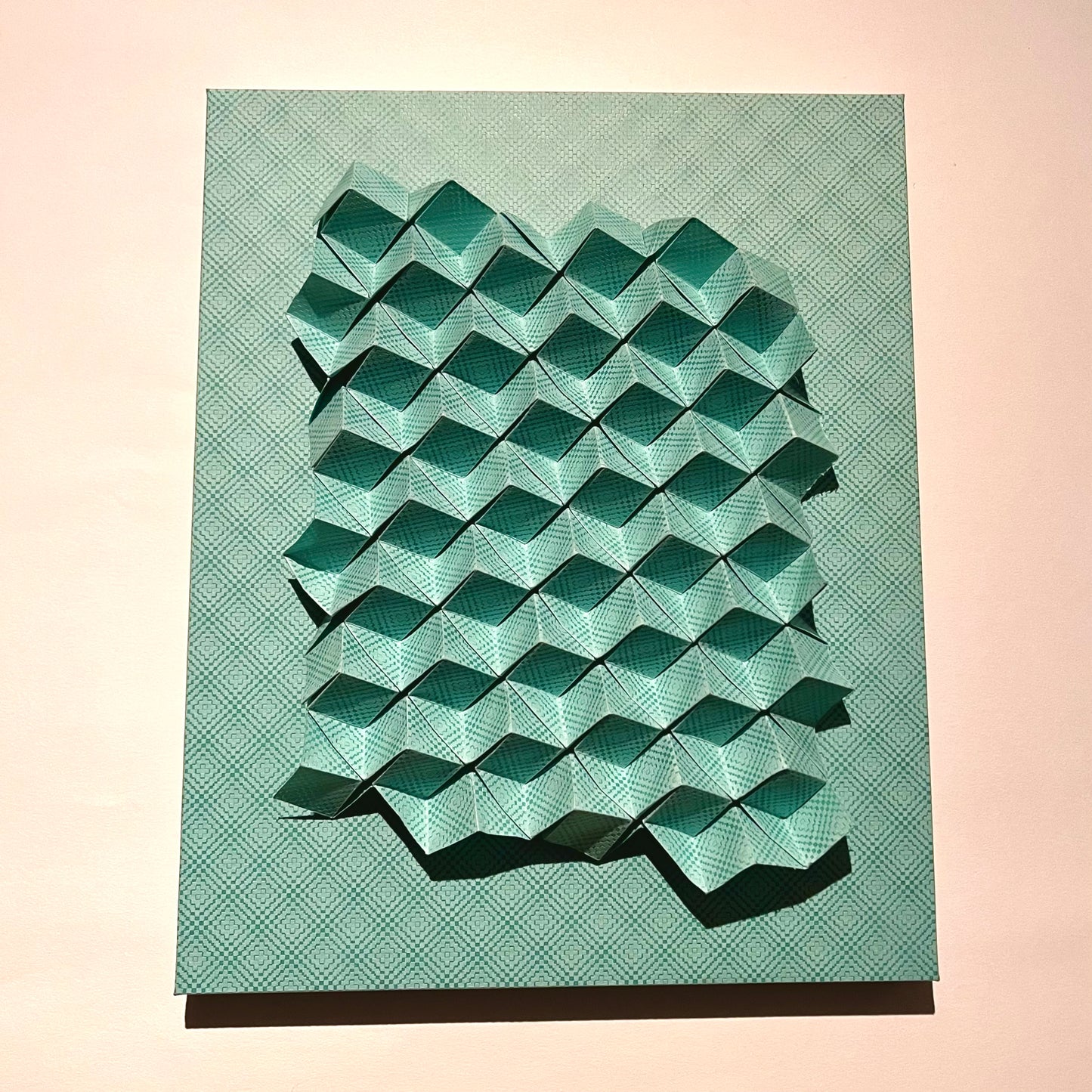 Stone Board (diagonal) (玄宙紙 Celadon Green)